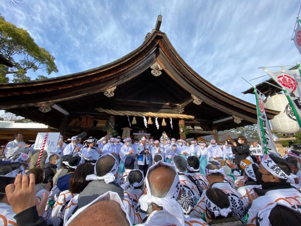 購入 国府宮神社 はだか祭り 大鏡餅奉納 法被 麻純染め 厄除